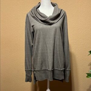 Women's Gray Cowl Neck Sweater